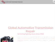 Tablet Screenshot of globalautotransmission.com.au